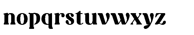 Capicu Heavy Font LOWERCASE