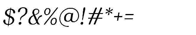 Capicu Light Italic Font OTHER CHARS