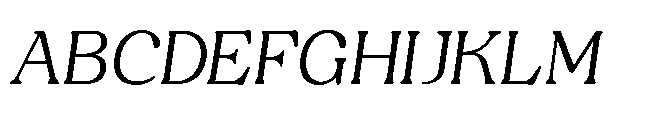 Capicu Light Italic Font UPPERCASE