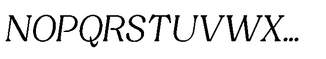 Capicu Light Italic Font UPPERCASE