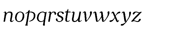 Capicu Light Italic Font LOWERCASE
