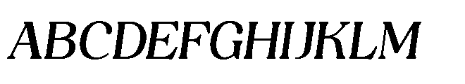 Capicu Medium Italic Font UPPERCASE