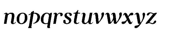 Capicu Medium Italic Font LOWERCASE