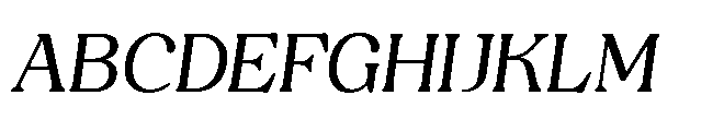 Capicu Regular Italic Font UPPERCASE