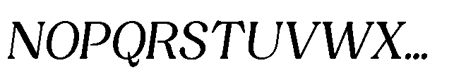 Capicu Regular Italic Font UPPERCASE
