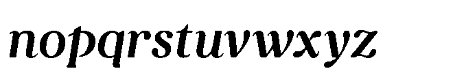 Capicu Semi Italic Font LOWERCASE