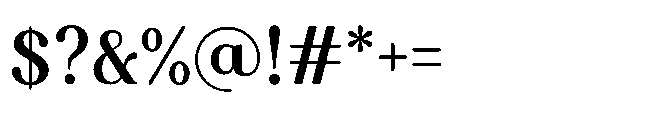 Capicu Semi Font OTHER CHARS
