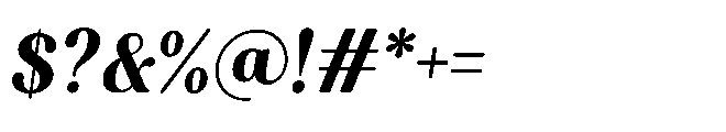 Capicu Ultra Italic Font OTHER CHARS