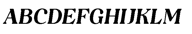 Capicu Ultra Italic Font UPPERCASE