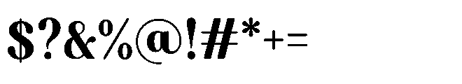 Capicu Ultra Font OTHER CHARS