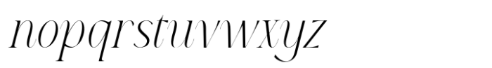 Capigrella Italic Font LOWERCASE