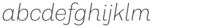 Capital Gothic Extra Light Italic Font LOWERCASE