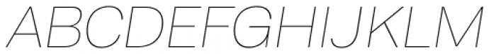 Capital Gothic Thin Italic Font UPPERCASE