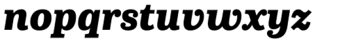 Capital Serif Extra Bold Italic Font LOWERCASE