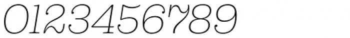 Capital Serif Extra Light Italic Font OTHER CHARS