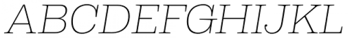 Capital Serif Extra Light Italic Font UPPERCASE