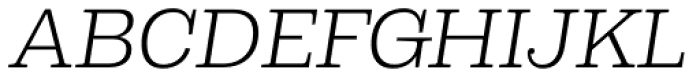 Capital Serif Light Italic Font UPPERCASE