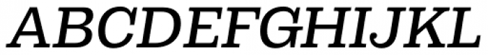 Capital Serif Medium Italic Font UPPERCASE