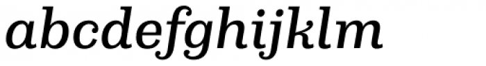 Capital Serif Medium Italic Font LOWERCASE