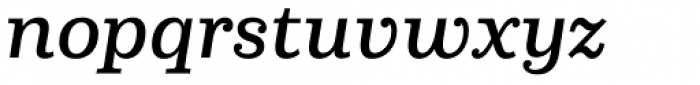 Capital Serif Medium Italic Font LOWERCASE
