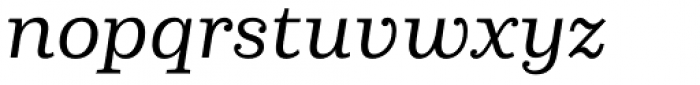 Capital Serif Regular Italic Font LOWERCASE
