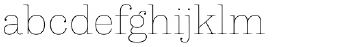 Capital Serif Thin Font LOWERCASE