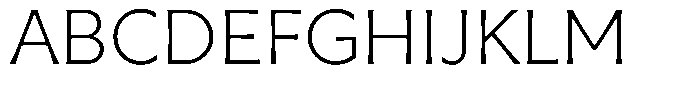 Capitale Extra Light Font UPPERCASE