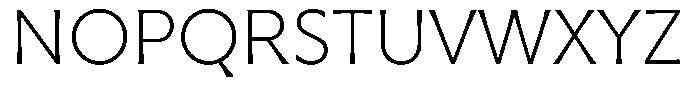 Capitale Extra Light Font UPPERCASE