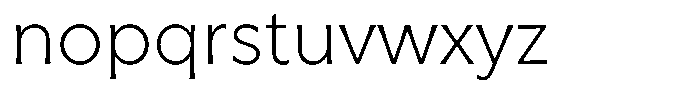 Capitale Extra Light Font LOWERCASE