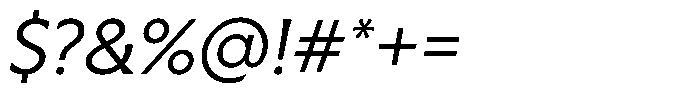 Capitale Light Italic Font OTHER CHARS