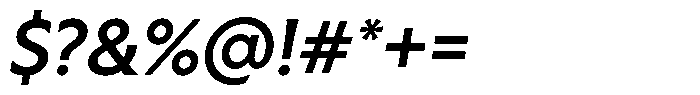 Capitale Medium Italic Font OTHER CHARS