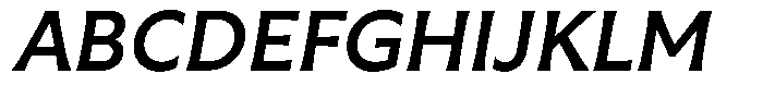 Capitale Medium Italic Font UPPERCASE