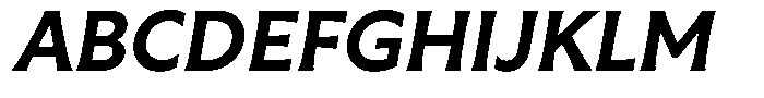 Capitale Semi Bold Italic Font UPPERCASE
