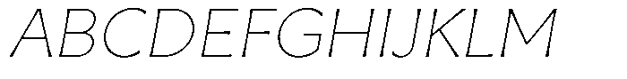 Capitale Thin Italic Font UPPERCASE