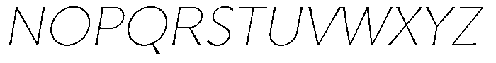 Capitale Thin Italic Font UPPERCASE