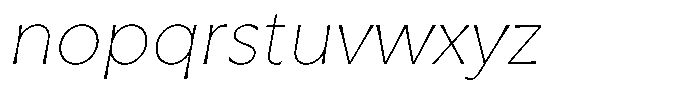 Capitale Thin Italic Font LOWERCASE