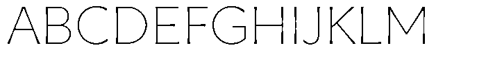 Capitale Thin Font UPPERCASE