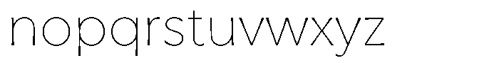 Capitale Thin Font LOWERCASE