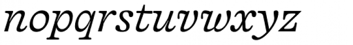 Capraia Light Italic Font LOWERCASE