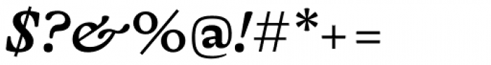 Capraia Medium Italic Font OTHER CHARS