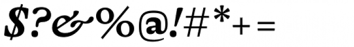 Capraia Semi Bold Italic Font OTHER CHARS