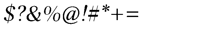Caprano Italic Font OTHER CHARS