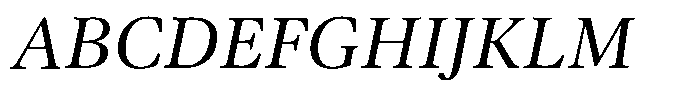 Caprano Italic Font UPPERCASE