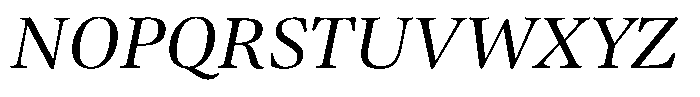 Caprano Italic Font UPPERCASE