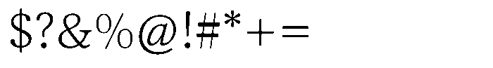 Caprano Text Extralight Font OTHER CHARS