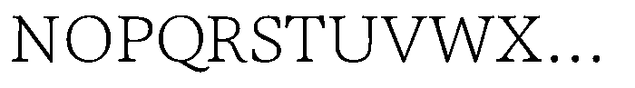 Caprano Text Extralight Font UPPERCASE