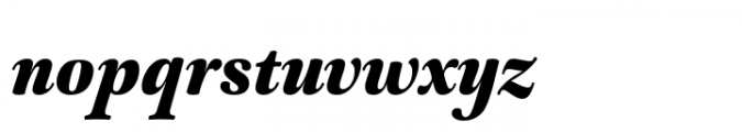 Capricho Black Italic Font LOWERCASE