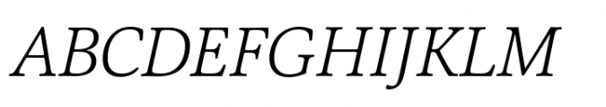 Capricho Extralight Italic Font UPPERCASE