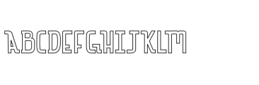 Capricorn Serif Outline Font UPPERCASE