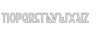 Capricorn Serif Outline Font UPPERCASE